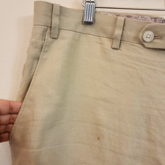 Lauren Ralph Lauren Black Label Linen Pant Women 36Wx29L Classic Tropical - Picture 7 of 12